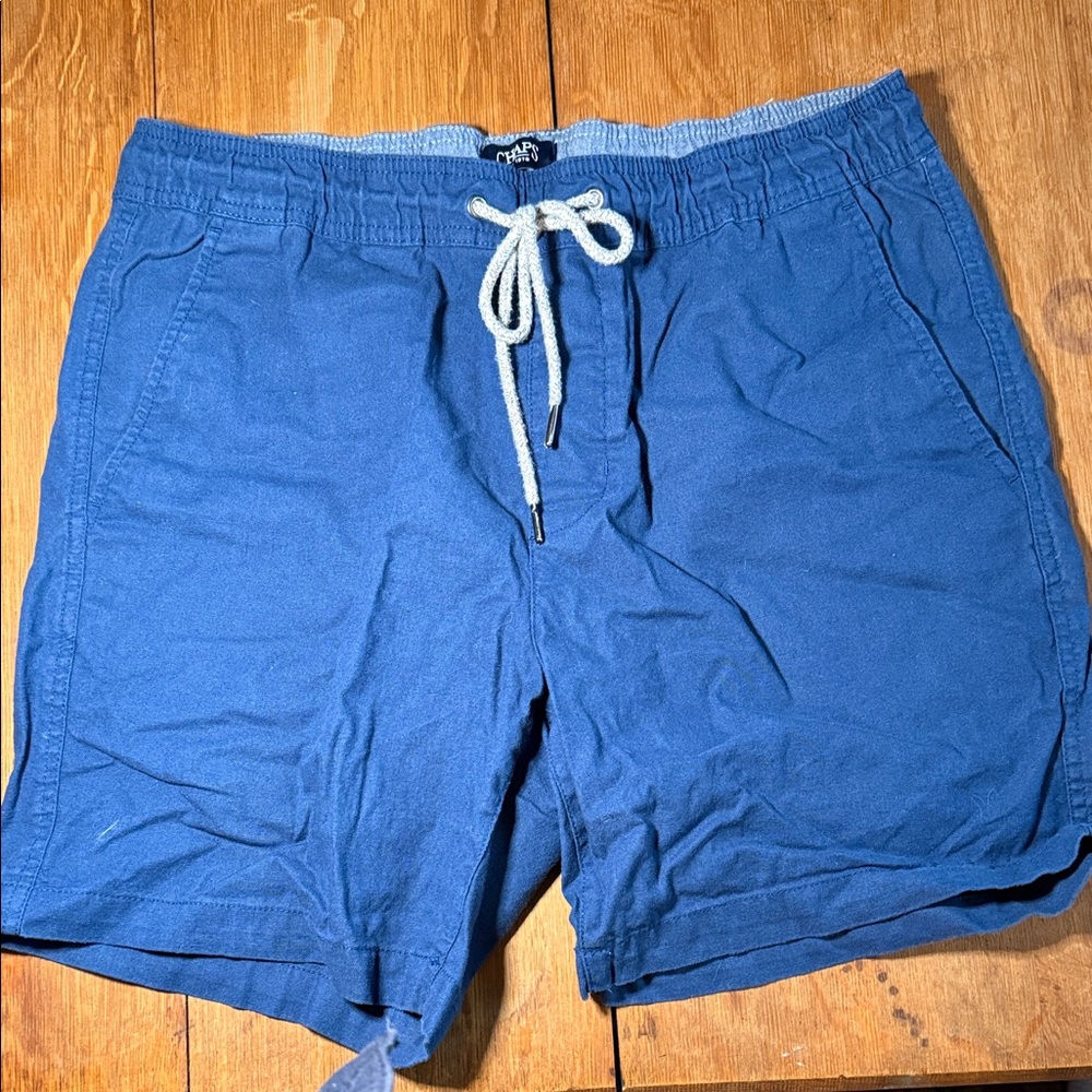 Chaps Blue Flat Front Men Shorts